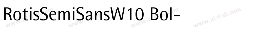 RotisSemiSansW10 Bol字体转换